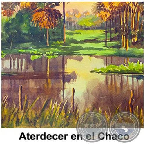 Atardecer en el Chaco - Obra de Emili Aparici